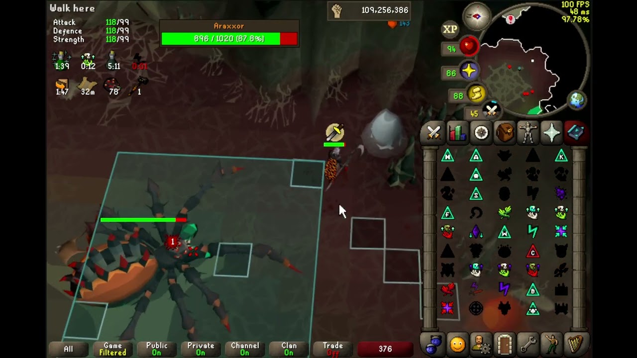Araxxor Speedrunner - GM Combat Achievements