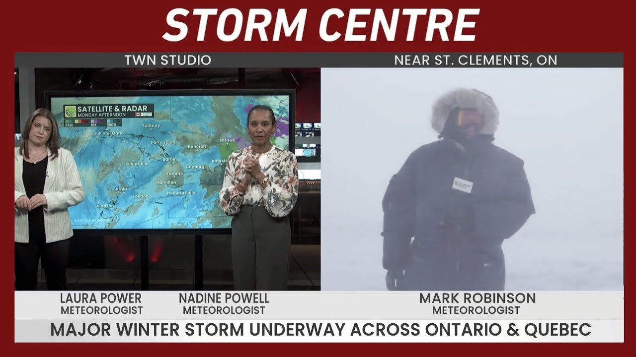 Thundersnow and Blizzard-like Conditions Hit Ontario | #forecast