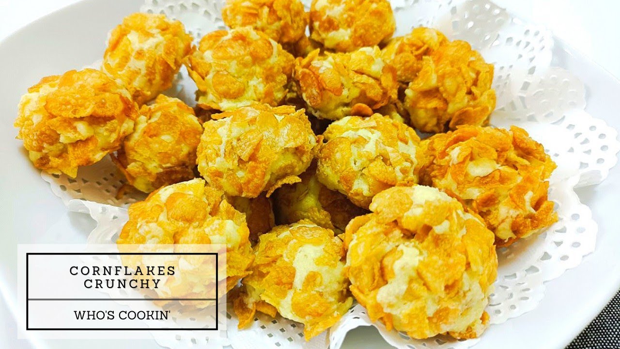 Biskut Cornflakes Crunchy / Rangup Resepi Mudah / Crunchy Cornflakes Cookies Recipe