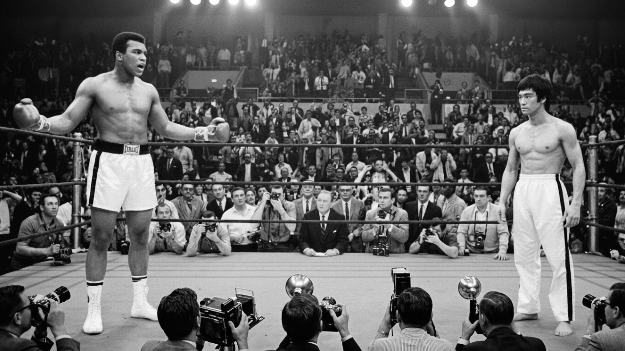 Cassius Clay señaló a Bruce Lee y le dijo 'súbete al ring'… 11 segundos después, el juez paró todo