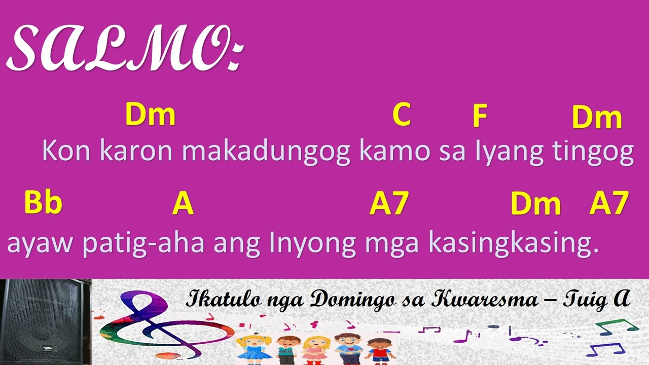 SALMO I March 8, 2026 I Ikatulo nga Domingo sa Kwaresma - Tuig A