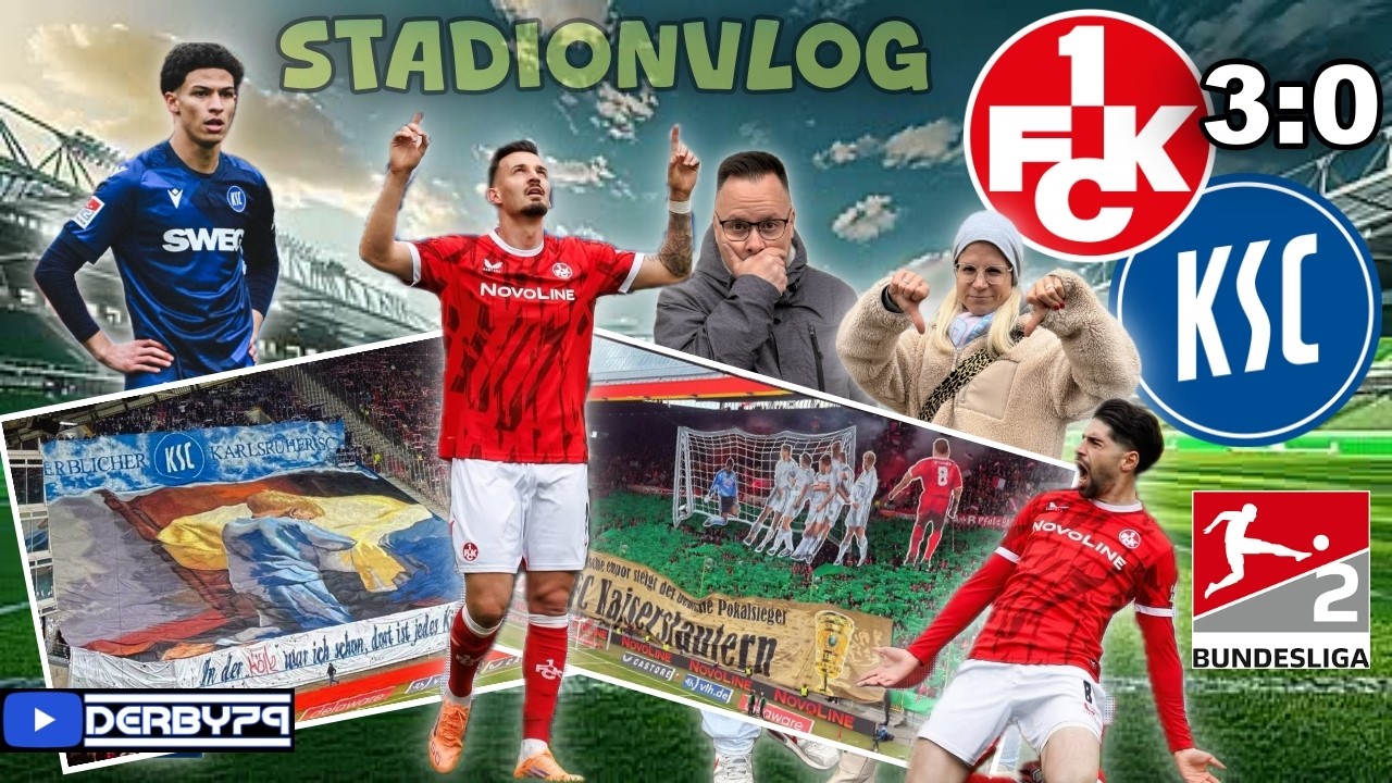 🔥SÜDWESTDERBY🔥 1.FC KAISERSLAUTERN 🆚 KARLSRUHER SC | STADIONVLOG💙