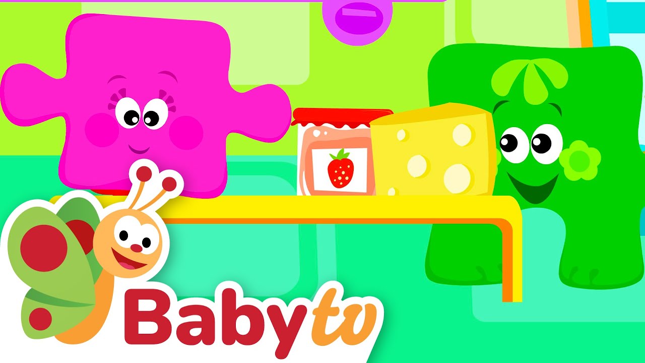 ¡Las piezas de rompecabezas construyen un carrito de compras y una escalera! 🧩 @BabyTVSP