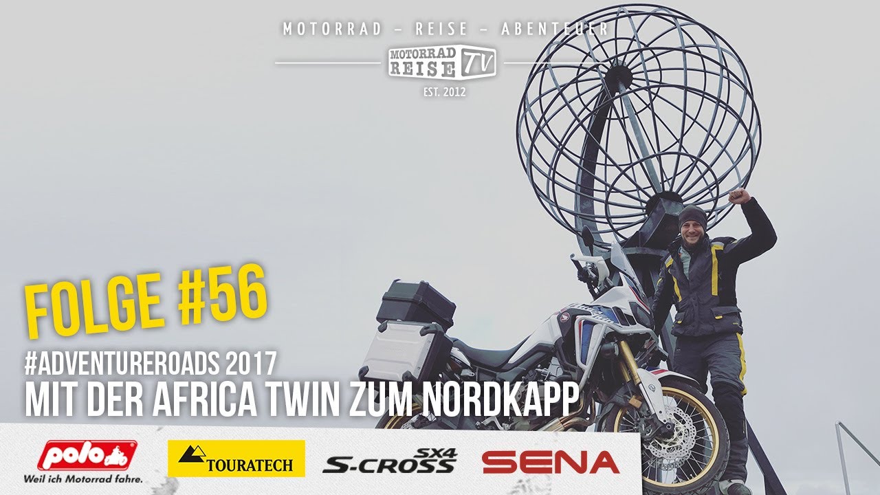 Nordkapp mit der Africa Twin Adventure Roads 2017 - Motorradreise.TV Folge #56