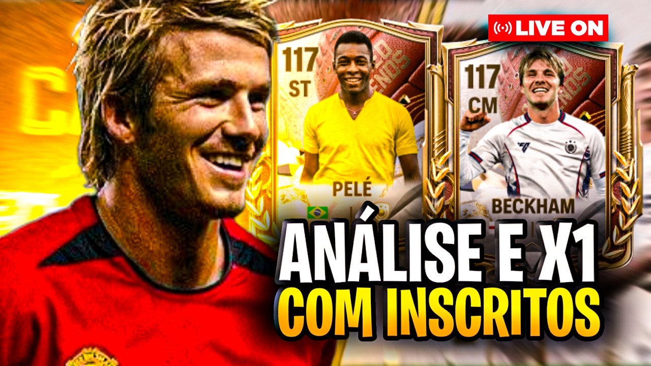 🔴LIVE ON FC MOBILE !!🔥TESTANDO PELÉ !! | X1 E ANALISE🔥