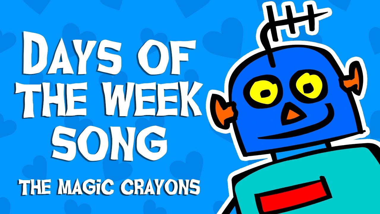 Fun Days Of The Week Song for Kindergarten ESL Students by The Magic Crayons #themagiccrayons