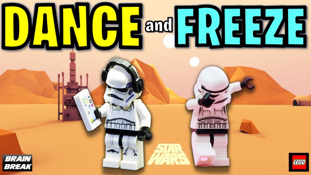 STAR WARS FREEZE DANCE | LEGO Brain Break  | JUST DANCE