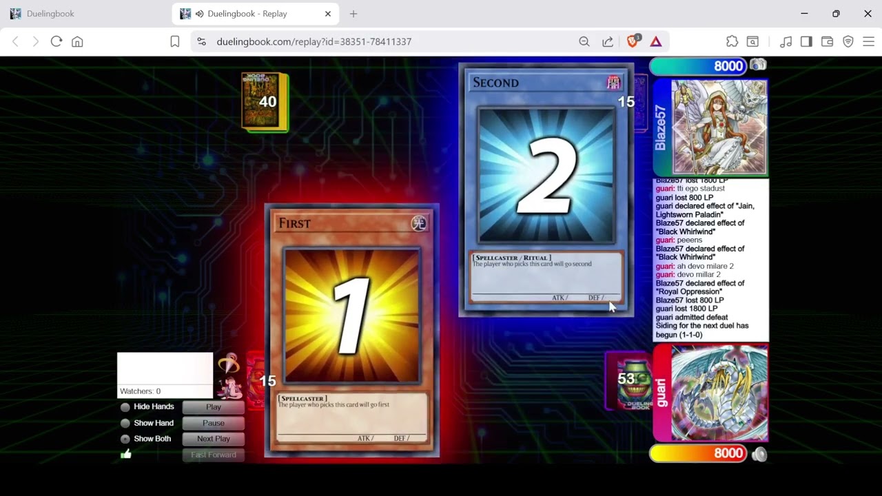 Vayusworn 53 cards vs Blackwing - IML Ultimate Vayu OneShot Edison Tournament - 2nd Round