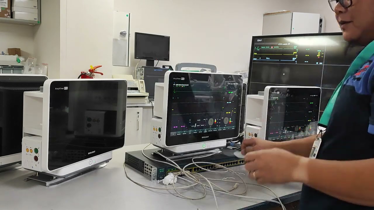 How to install Biolight Biovision Central Monitoring system Stand Alone Using Switch.