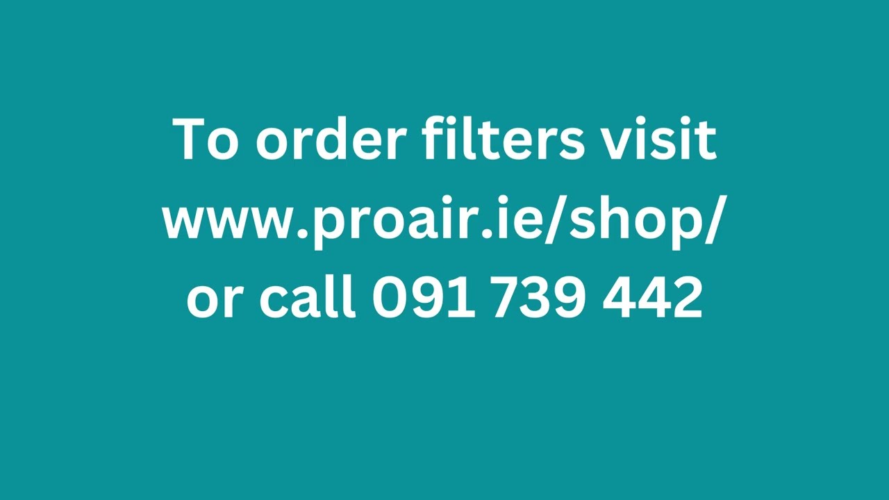 How to change the filters on the ProAir 750LI