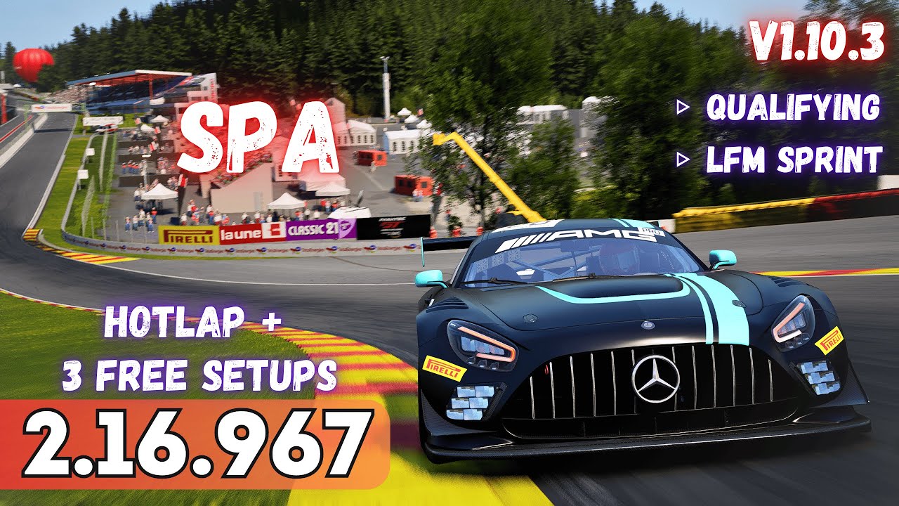 MERCEDES-AMG GT3 EVO | SPA 2.16.9 | HOTLAP + FREE SETUP | ACC v1.10