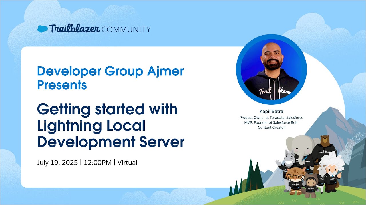 Getting Started with Lightning Local Development Server ⚡| Salesforce Developer Group Ajmer, India