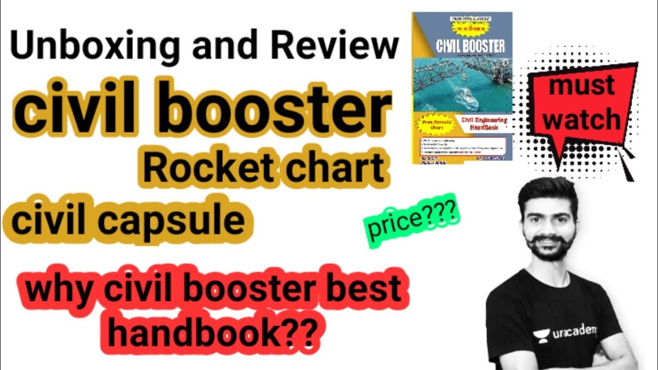 CIVIL BOOSTER UNBOXING & REVIEW: A CIVIL ENGINEERING HANDBOOK BY CIVIL KI GOLI / ROCKET CHART / C...