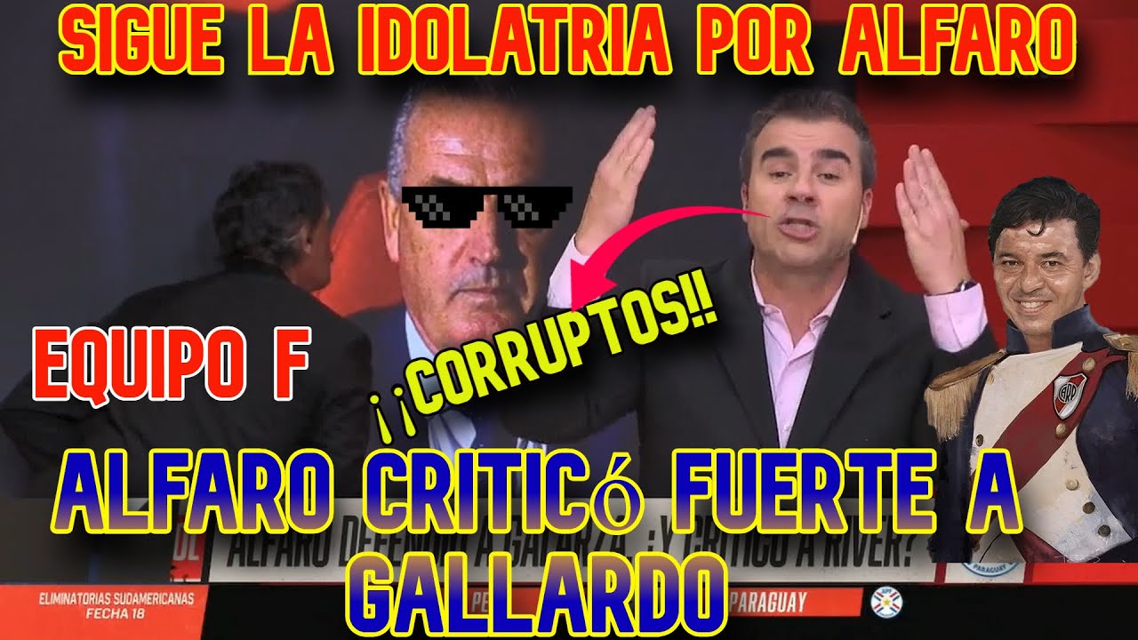 Equipo F Argentina: Poggi no soporta la corrupci&oacute;n del programa. D. Alfaro critic&oacute; a Gallardo