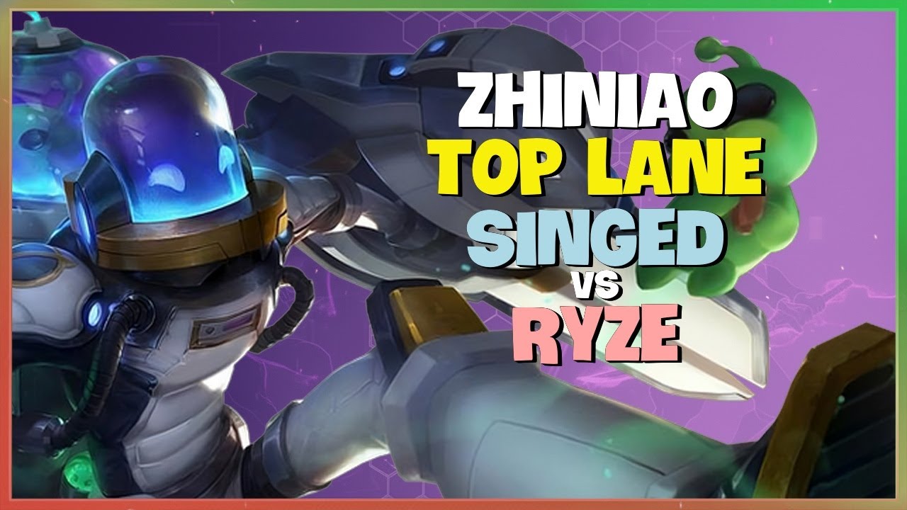 How Rank 1 Challenger ZhiNiao Manipulates the Map with Insane Singed Macro Engsub