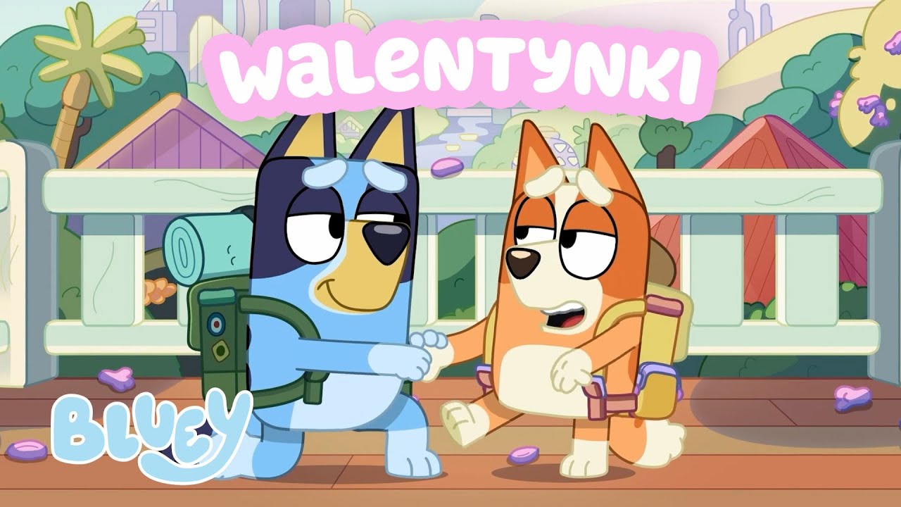 Walentynki z Bluey! 💙🌹| Najsłodsze chwile! 🥰 | Blue - Oficjalny Polski Kanał