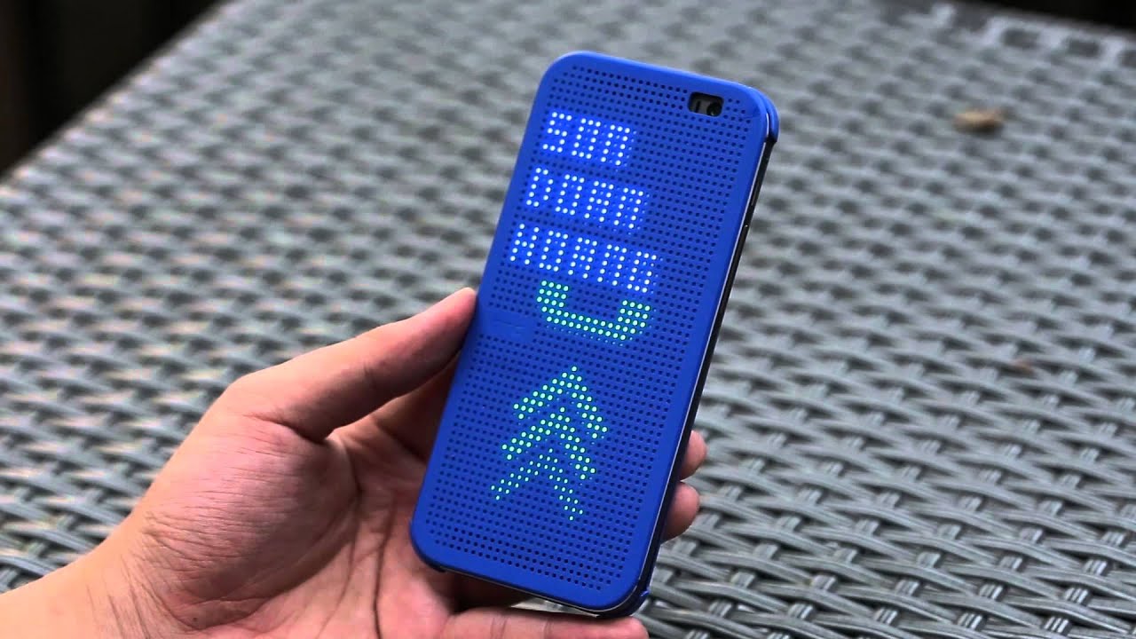 Tinhte.vn - Trên tay Dot view cover cho HTC One M8