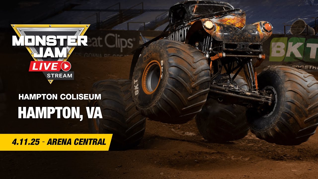 Monster Jam: Hampton, VA - 1 (Full Event) | Apr 11, 2025 | Arena Central