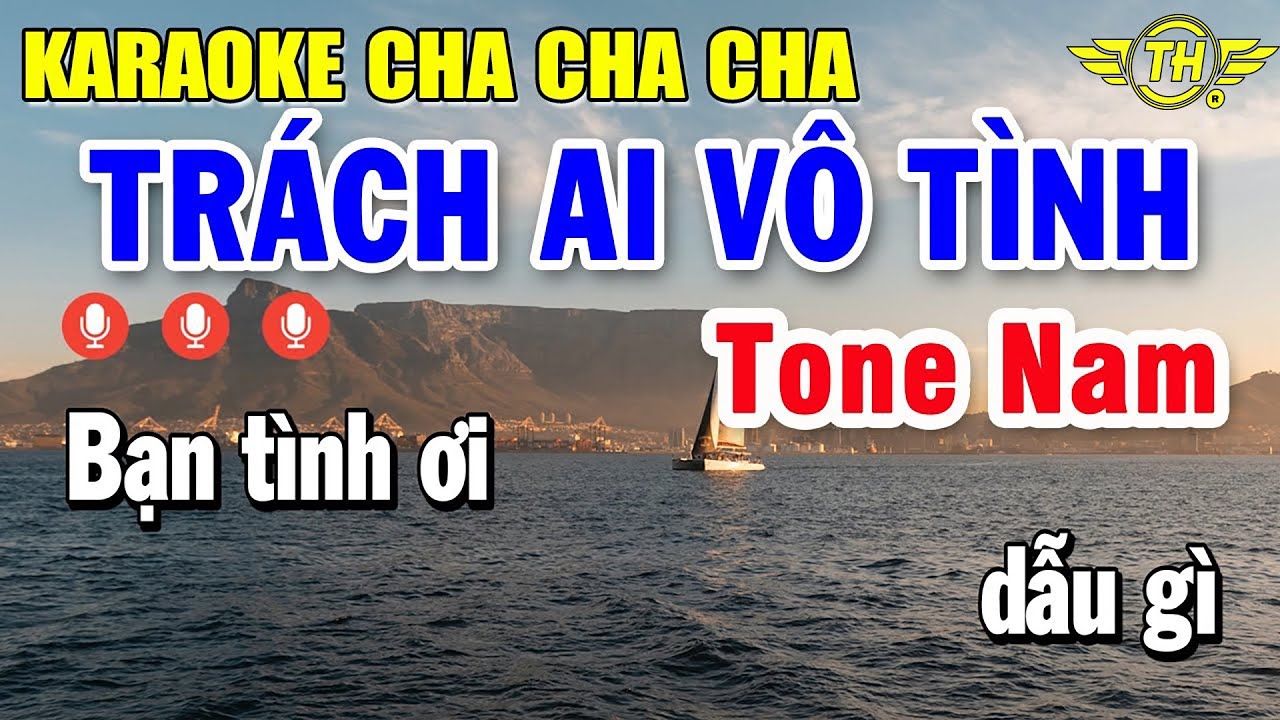 Trách Ai Vô Tình Karaoke Tone Nam Cha Cha Cha Nhạc Sống | Trọng Hiếu