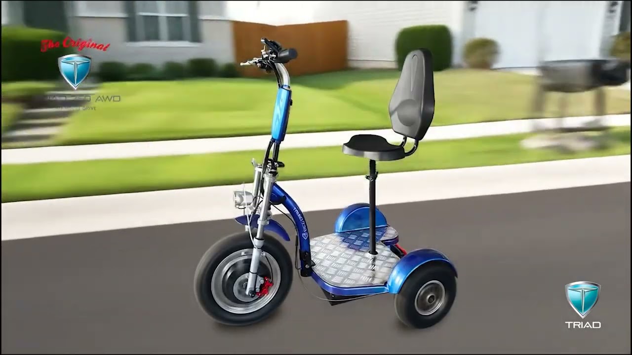 Triad 750 AWD The Ultimate 3-Wheel Electric Scooter for Adults