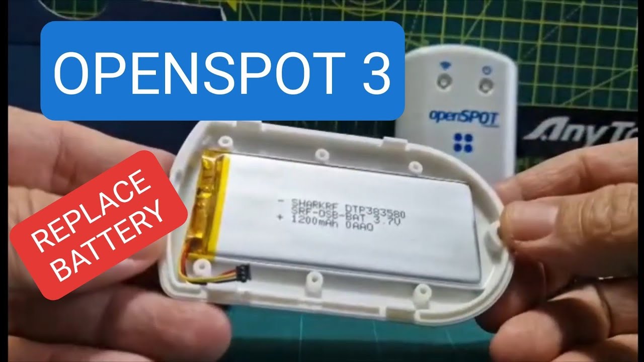 OPENSPOT 3 - NEW BATTERY SHARK RF- INCLUDES REAR CASE-PLUS INSTALL