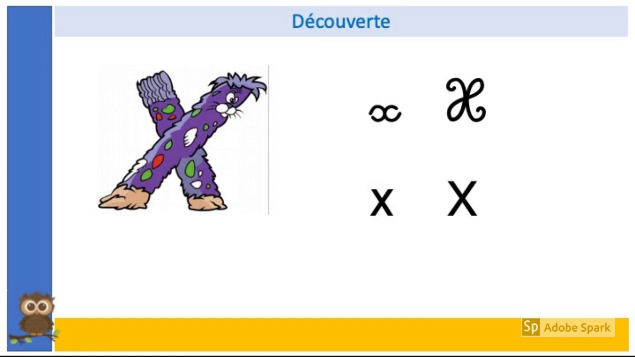 Lecture: la lettre X