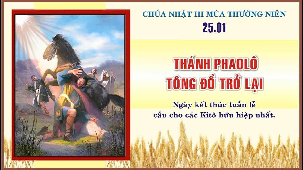 THÁNH LỄ TRỰC TUYẾN | THÁNH LỄ CHÚA NHẬT III MÙA THƯỜNG NIÊN NĂM A