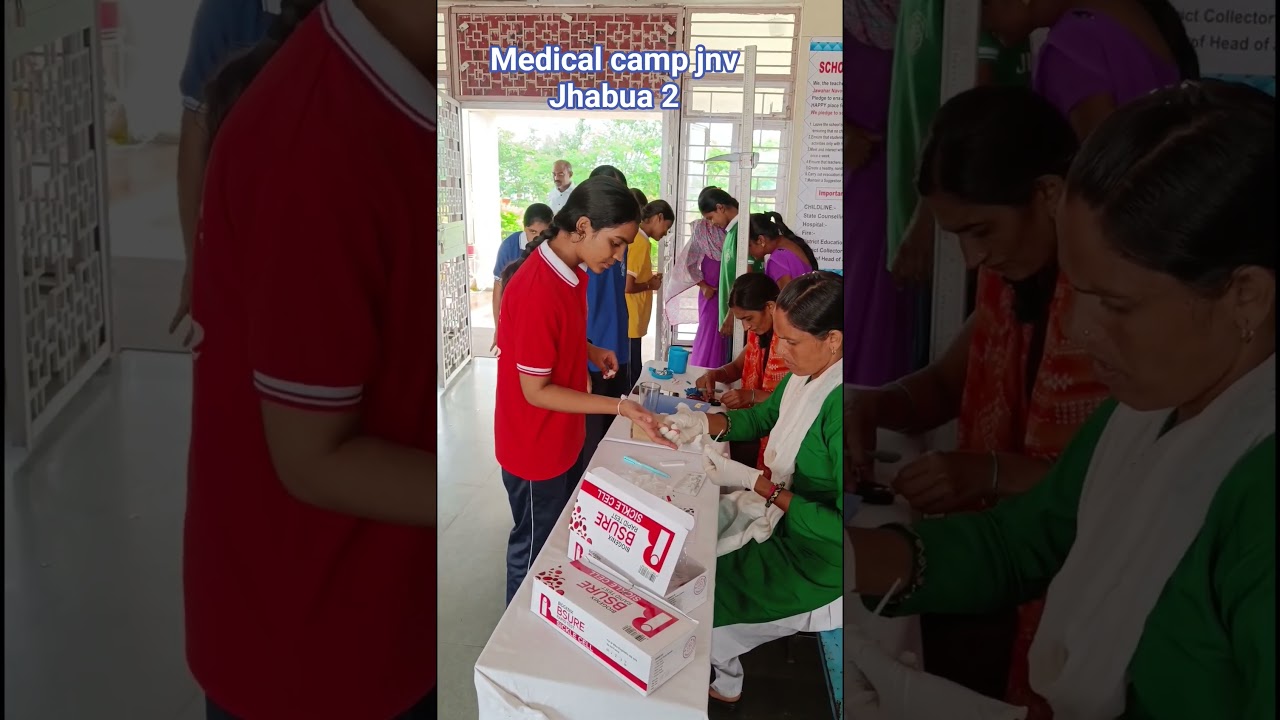 medical camp in jnv Jhabua 2 #jnv #nvs #navodayaschool #school #jnvst2026 #navodayalife