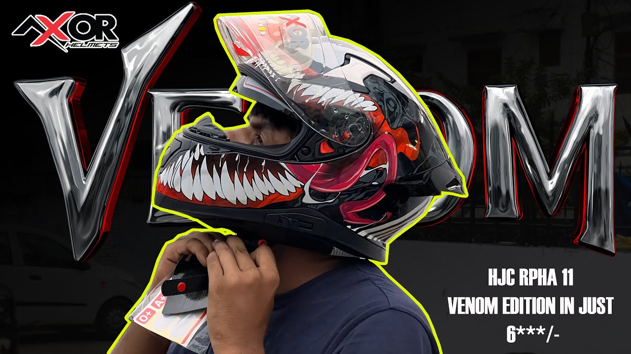 Axor Apex Venom Marvel Helmet | Hjc Rpha 11 Venom in just 6**** only