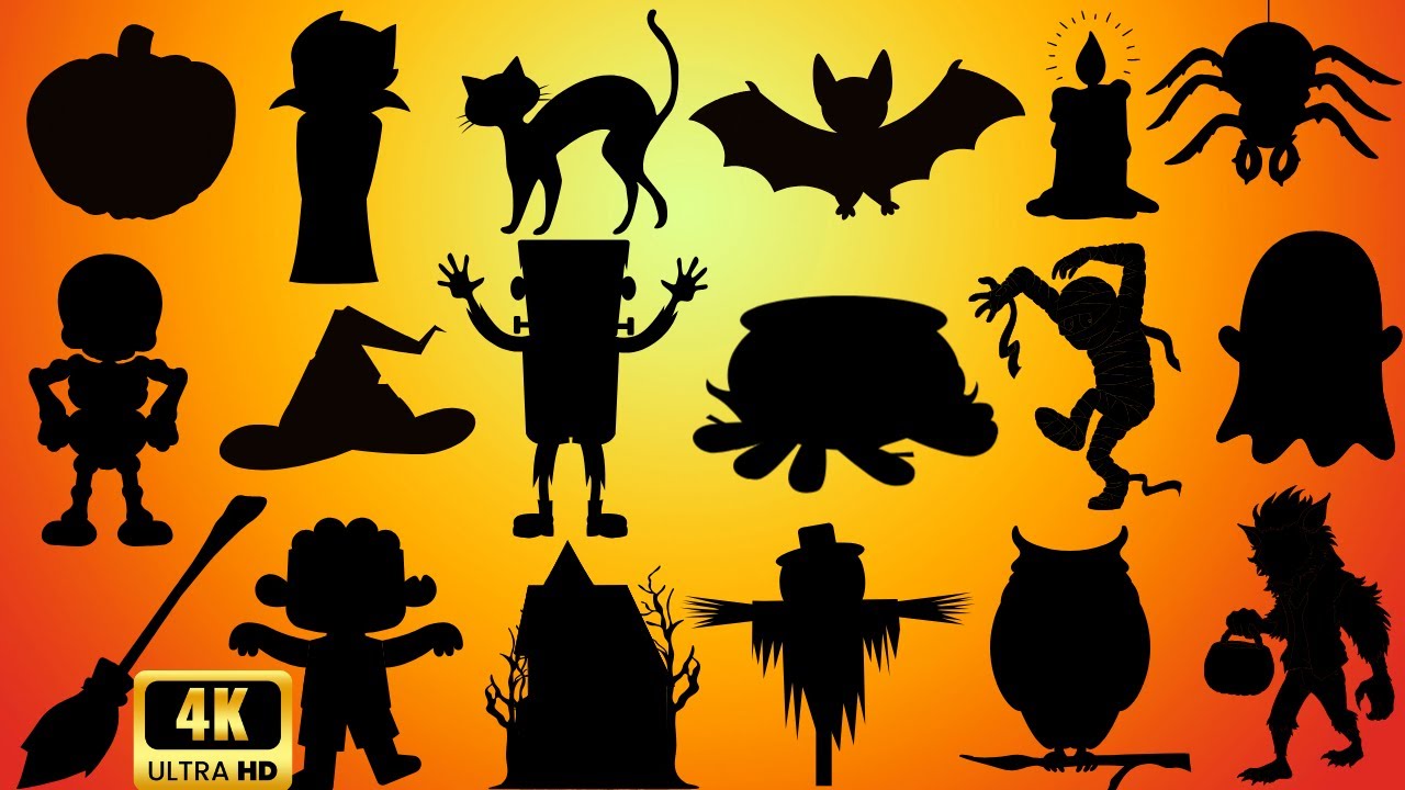 Guess the Halloween Shadows! Fun Spooky Game for Kids! | learning video for kids |Family FunTime!