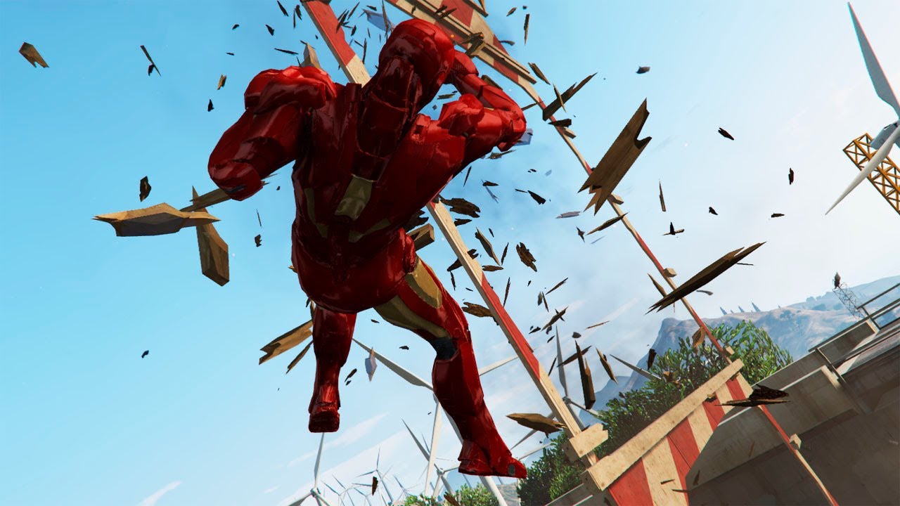 GTA 5 Stunning Ragdolls #99 - (Iron Man - Super Jump Fails)