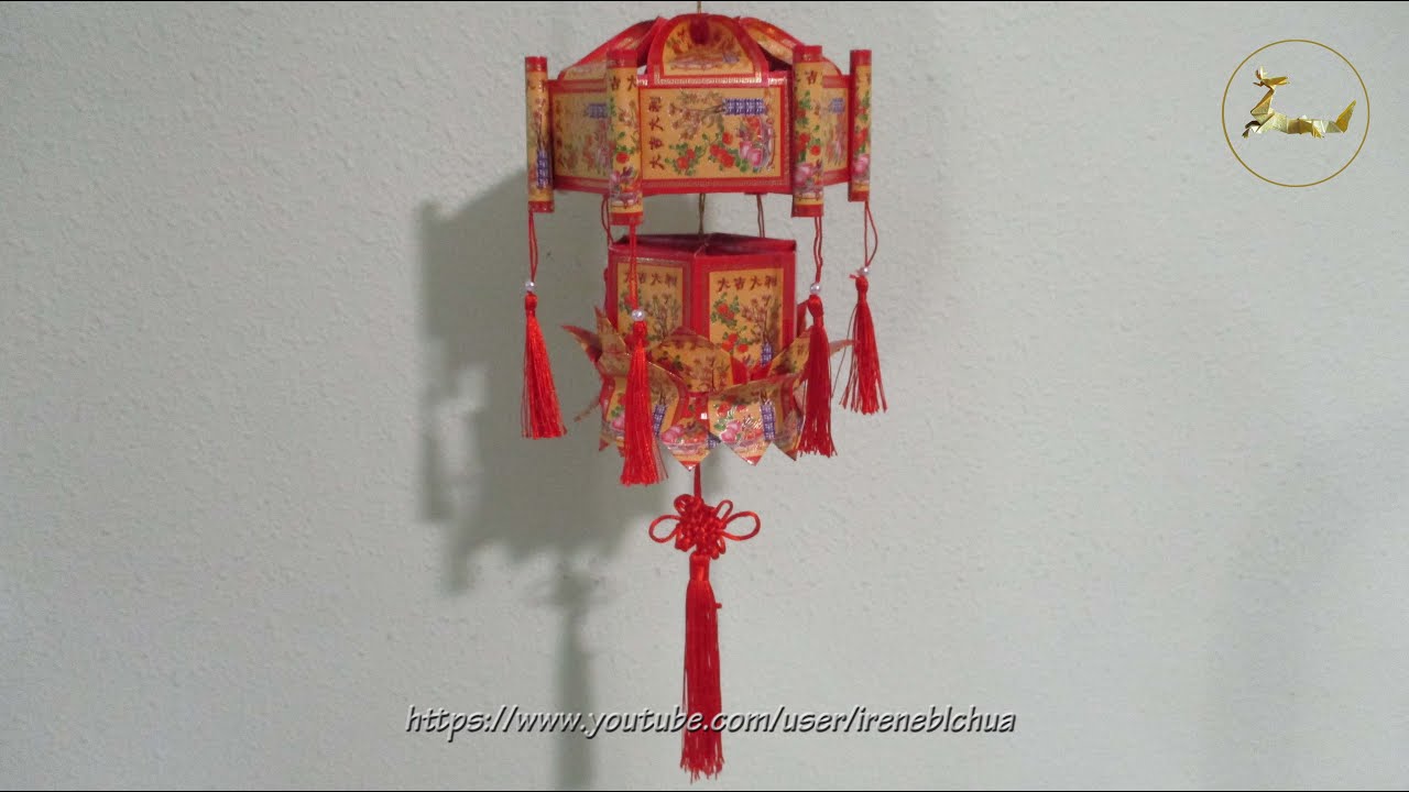 CNY Tutorial No. 237 红包袋手工作品 42-unit Hongbao Lantern