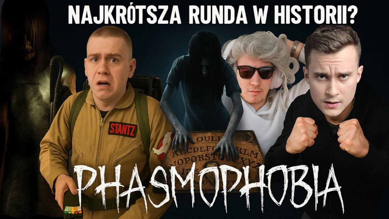 NAJKRÓTSZA RUNDA W HISTORII🤯DUCH OD RAZU NAS ........| PHASMOPHOBIA (DZIEJUŚ, KOLIZ, JANINA)
