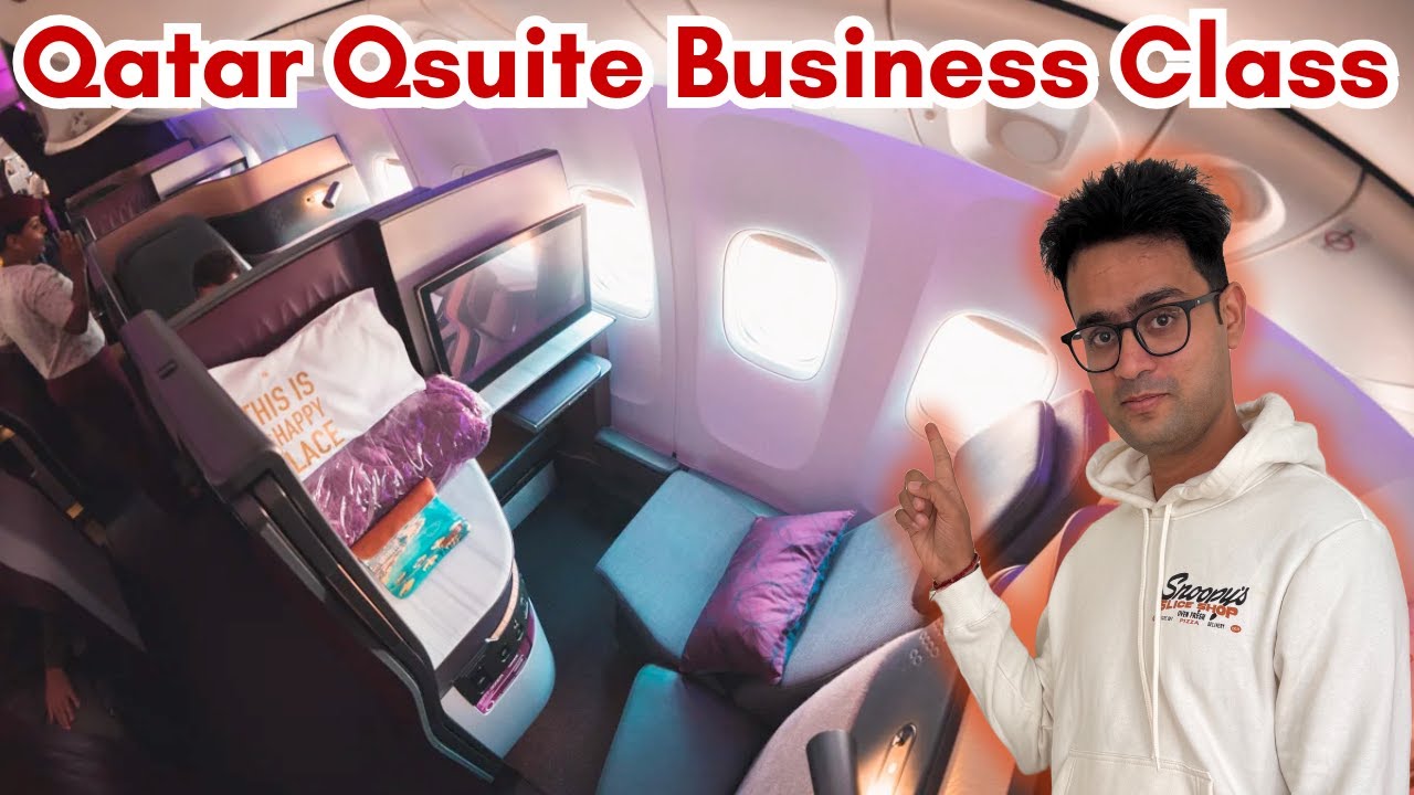 ✈️ Qatar Airways Qsuite Business Class Review | Bangalore to Doha | QR573