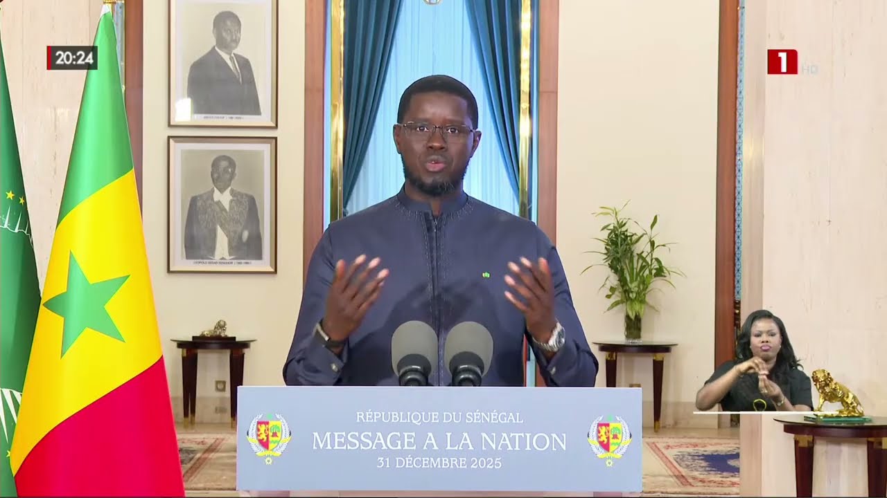 FIN D'ANNEE 2025 : LE DISCOURS DE SON EXCELLENCE BASSIROU DIOMAYE DIAKHAR FAYE EN Wollof