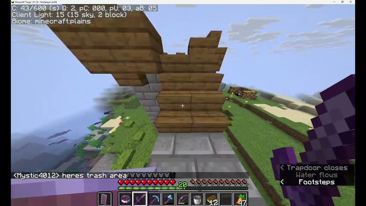 i moved out of the starter house and making castle | Minecraft World