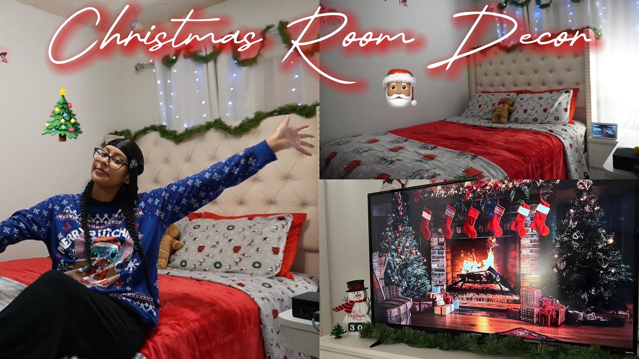 Украшаю комнату к Рождеству 🎄