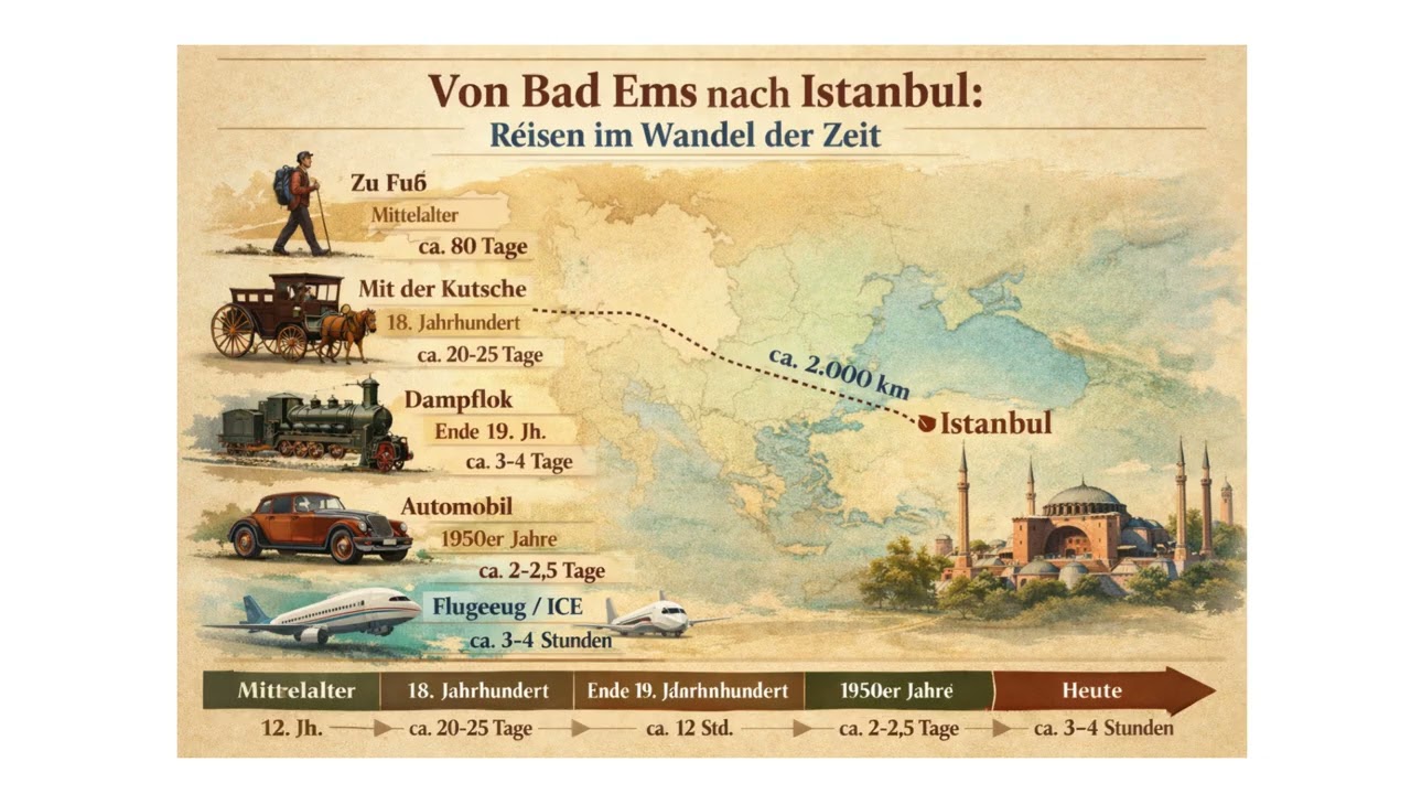 Reisen - früher und heute
