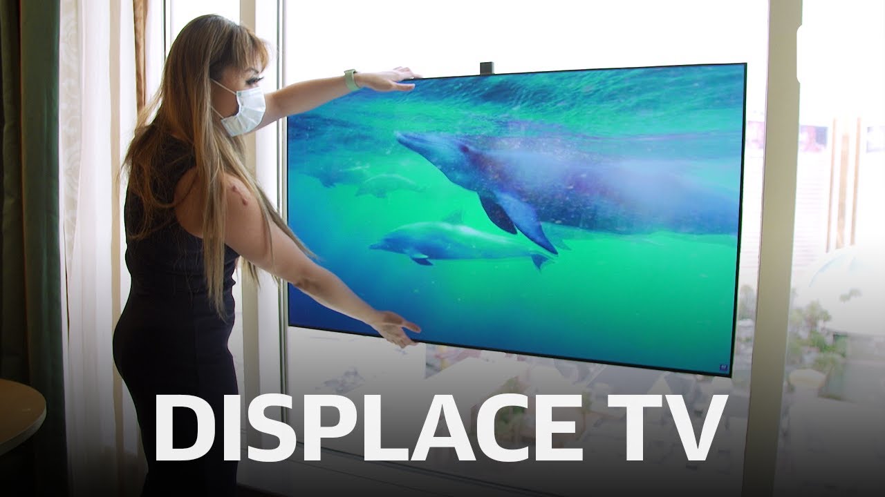 Первый взгляд на Displace TV на выставке CES 2023: полностью беспроводной OLED-телевизор Displace...