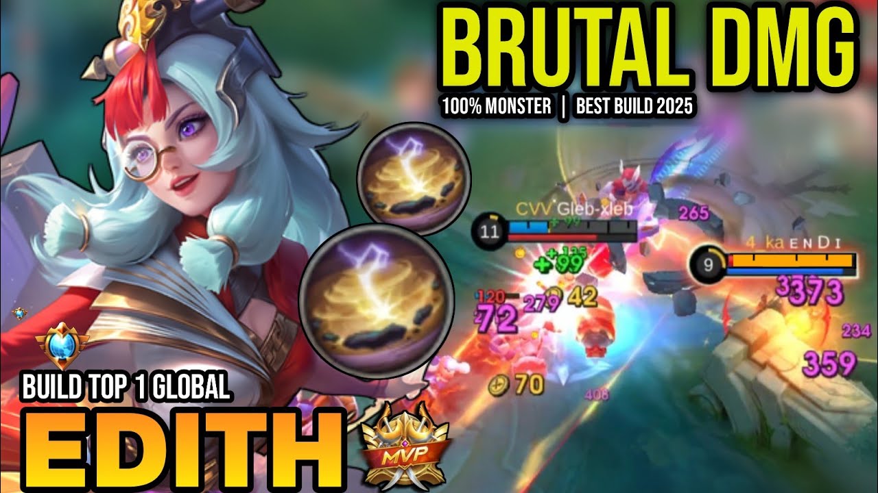 EDITH BEST BUILD 2025 | BUILD TOP 1 GLOBAL EDITH GAMEPLAY | MOBILE LEGENDS✓