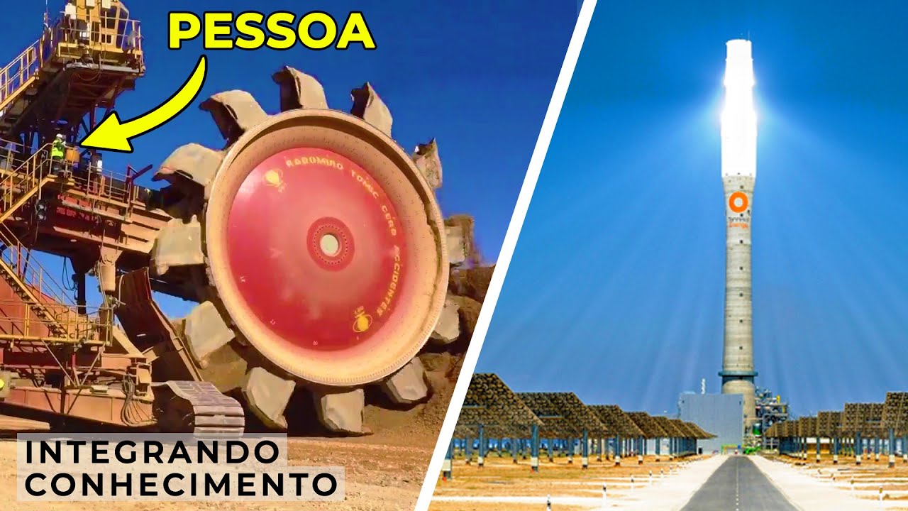 Máquinas gigantes e energias renováveis no Chile