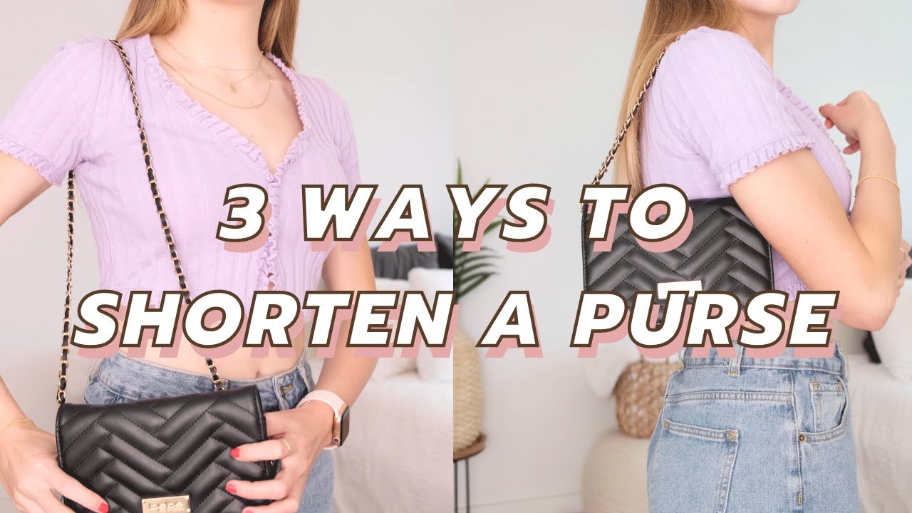 3 Ways to Shorten a Purse to Shoulder Bag (DIY Purse Hacks and Tricks)