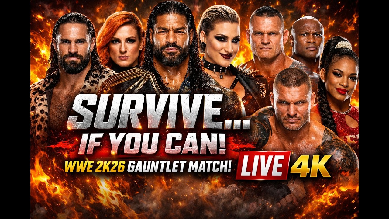 🚨 LIVE – WWE2K26 Gauntlet Madness! 20 Enter, 1 Survives 💀
