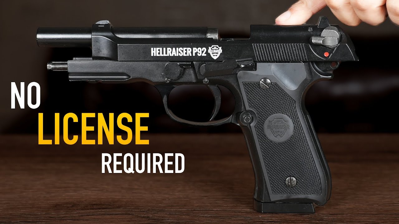 Blowback co2 powered air gun the Hellraiser P92 (.177 cal) No License required