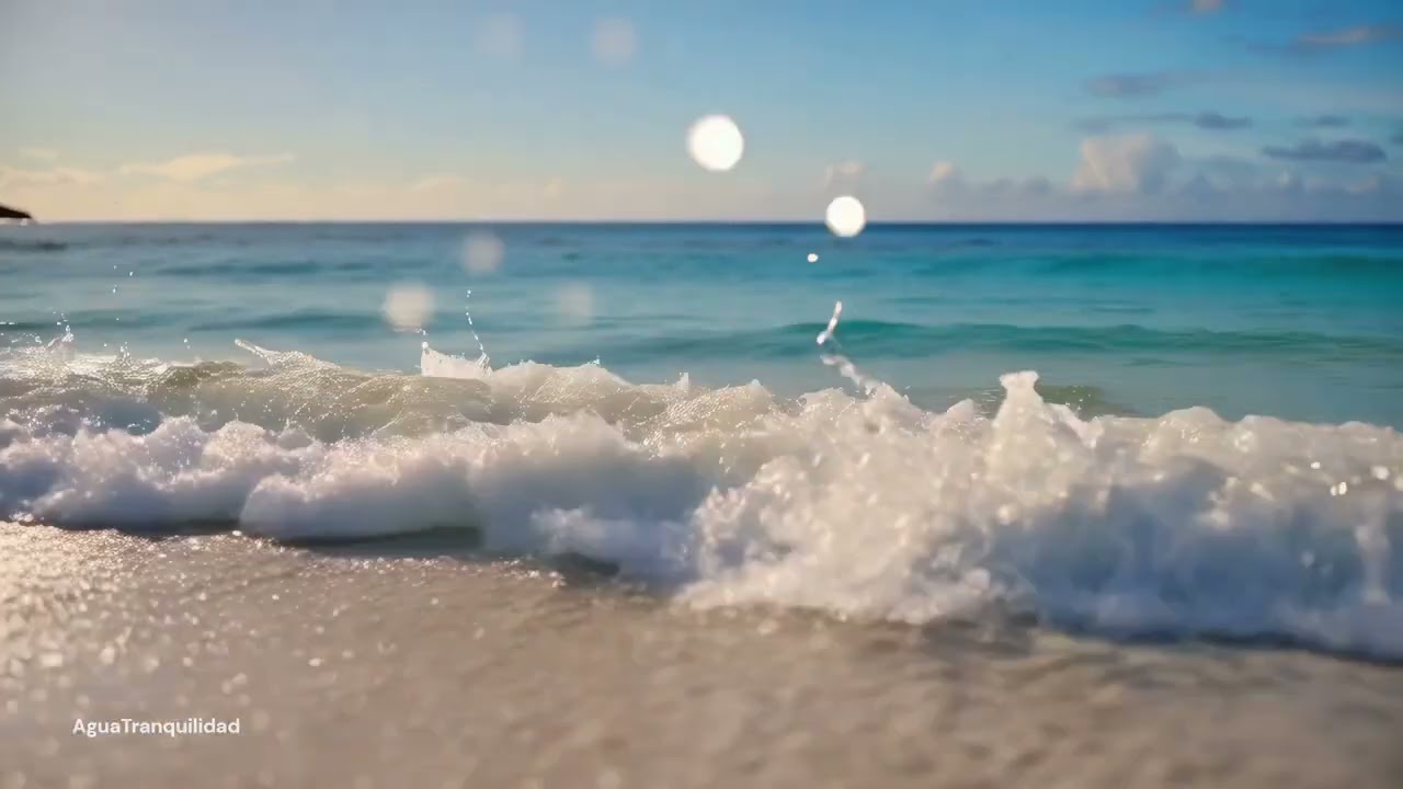 Olas en Playa Paradisíaca  1 Hora de Relajación Profunda y Sonidos del Mar