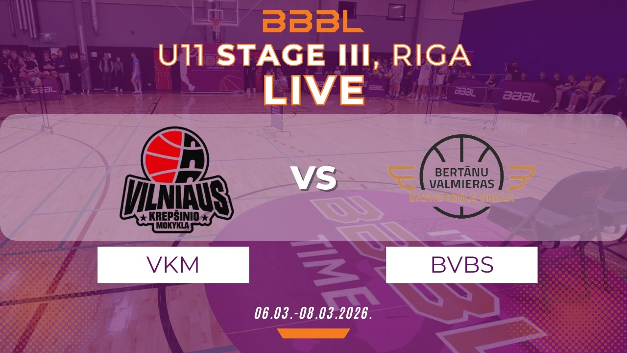Vilniaus krepšinio mokykla 2015 vs Bertans VBS 2015 | BBBL U11 | Stage III