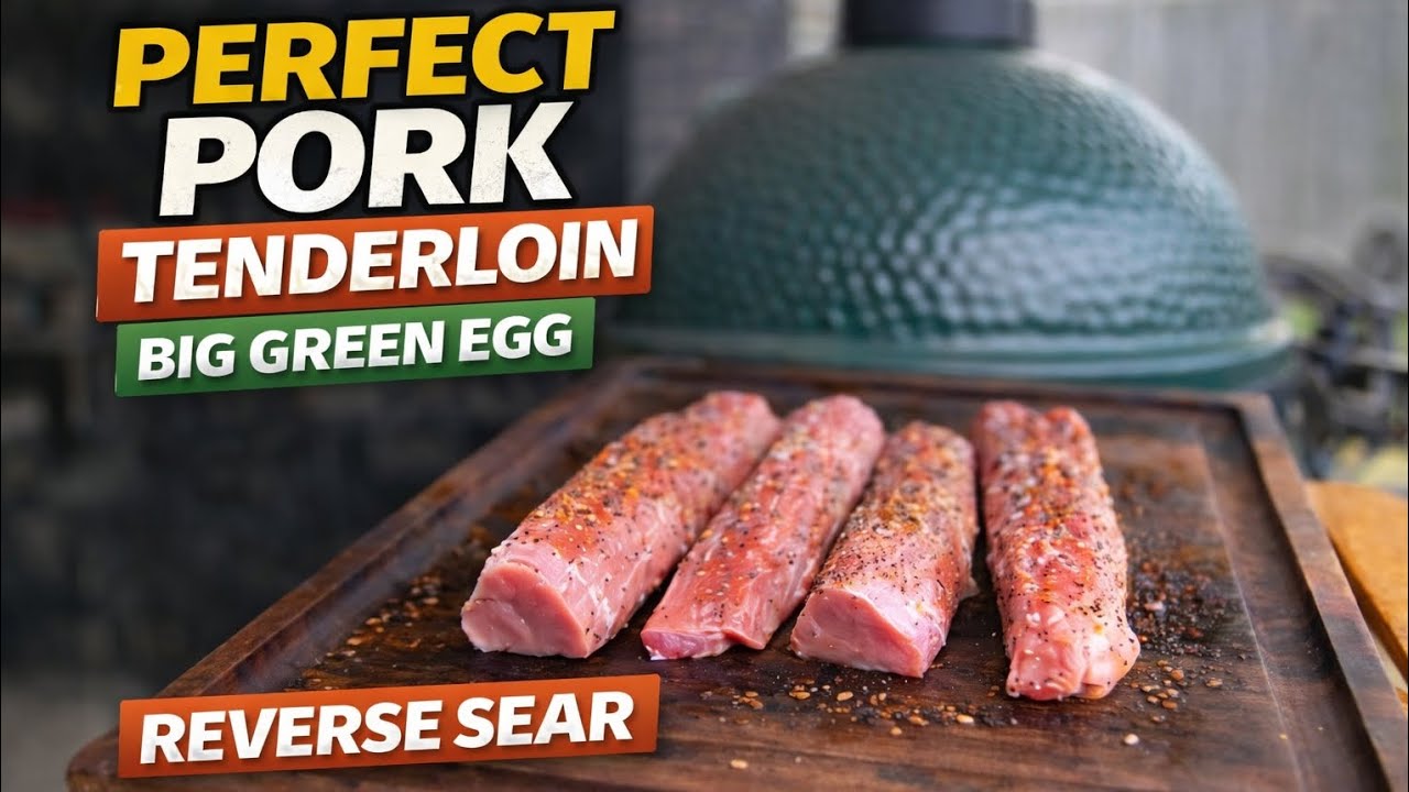 Perfect Pork Tenderloin on the Big Green Egg | Reverse Seared & Juicy Every Time