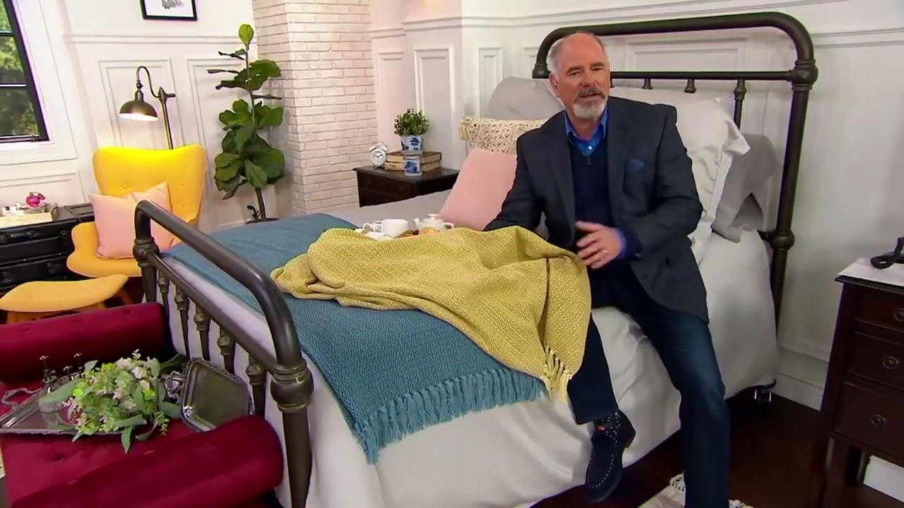 House No. 9 by Home Love Woven Cotton Chenille Throw on QVC