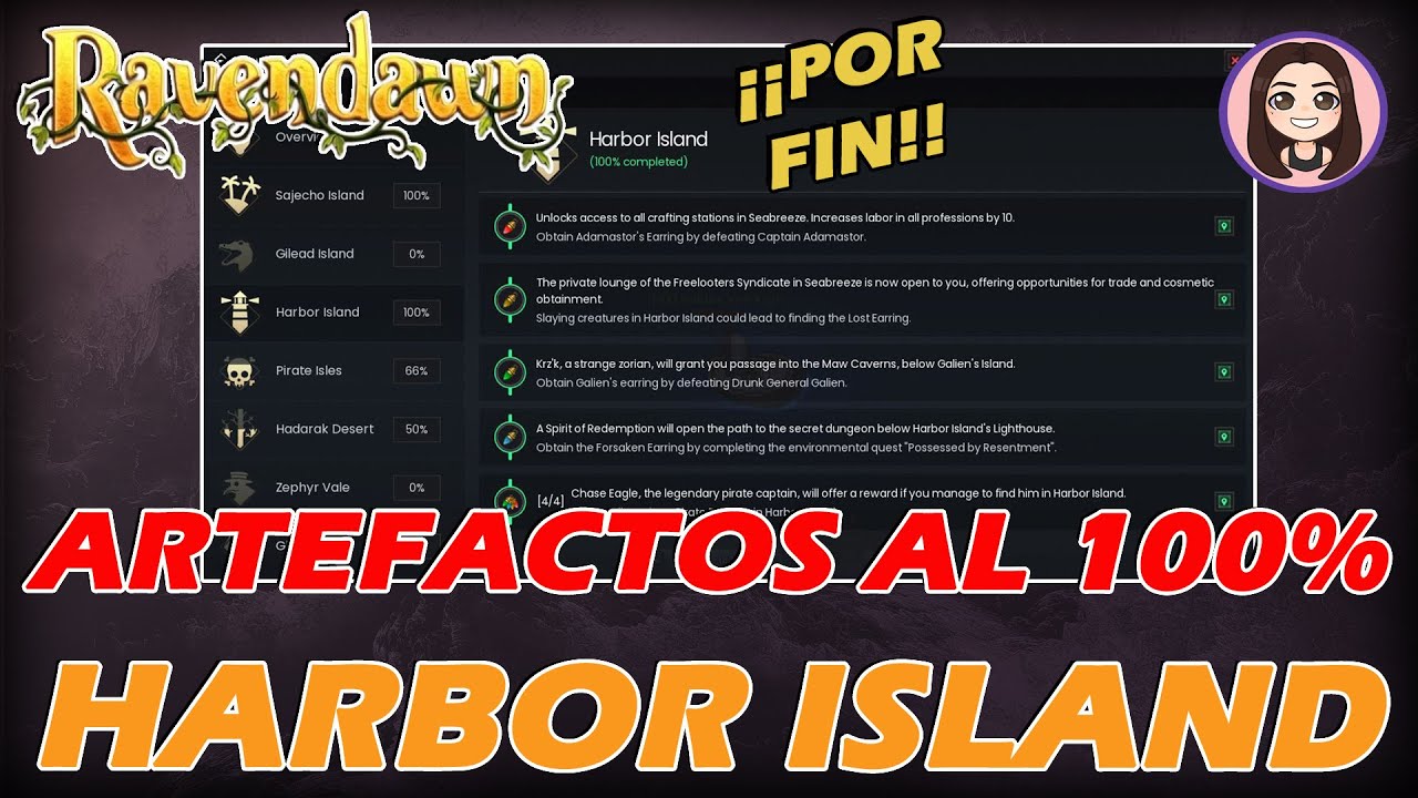 100% HARBOR ISLAND Y SU ISLA SECRETA | RAVENDAWN #30 - GAMEPLAY ESPAÑOL
