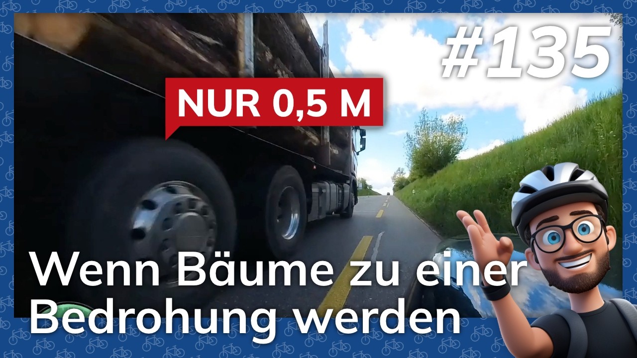 Nur 0,5m: Wenn Bäume zu einer Bedrohung werden – Berlin Cycling Diary #135
